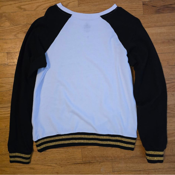 Disney Parks Duck Tales Scrooge McDuck Womens Long Sleeve SZ L Money Sign Rare - Picture 3 of 3